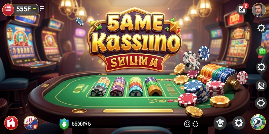 Tampilan gameplay menakjubkan dalam 555F yang penuh warna.