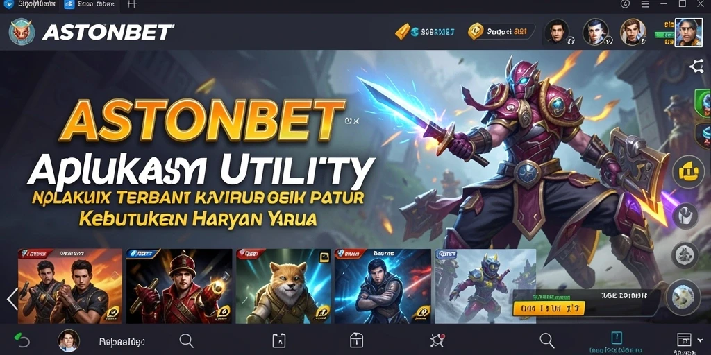 Tangkapan layar utama ASTONBET menampilkan fitur pengingat yang intuitif.