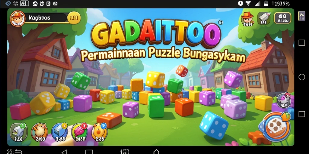 Screenshot utama GADAITOTO menampilkan gameplay Puzzle yang menantang.