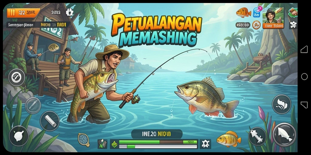 Tangkapan ikan besar di IN22 dengan grafis yang menawan.
