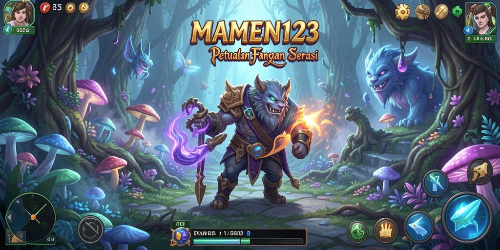 Tampilan gameplay seru dan menantang dalam MAMEN123.