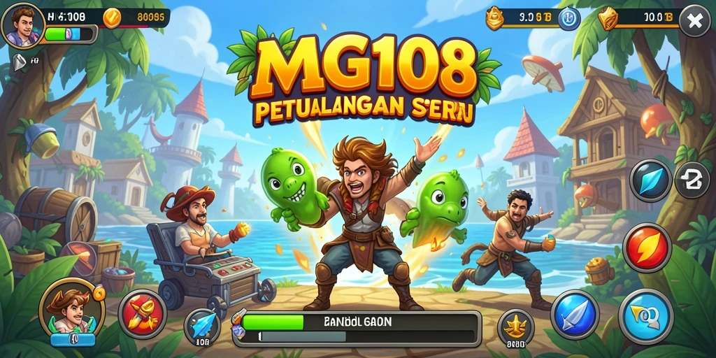 Tampilan gameplay seru MG108 dalam dunia arcade.