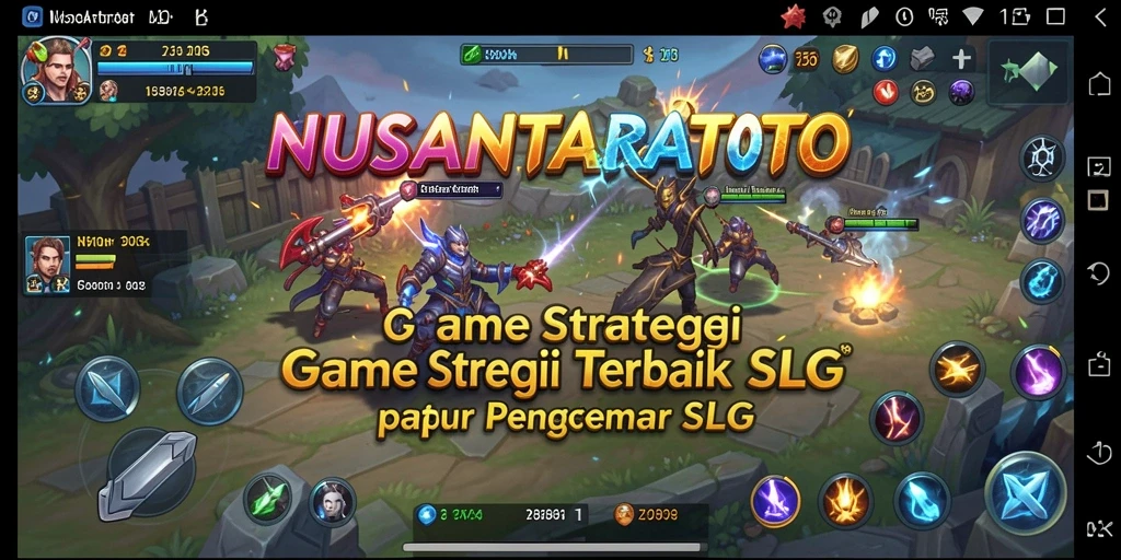 Screenshot gameplay NUSANTARATOTO menampilkan pertempuran strategis yang seru.