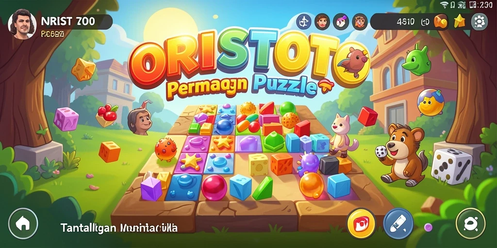 Tampilan gameplay ORISTOTO yang menantang dan menarik.