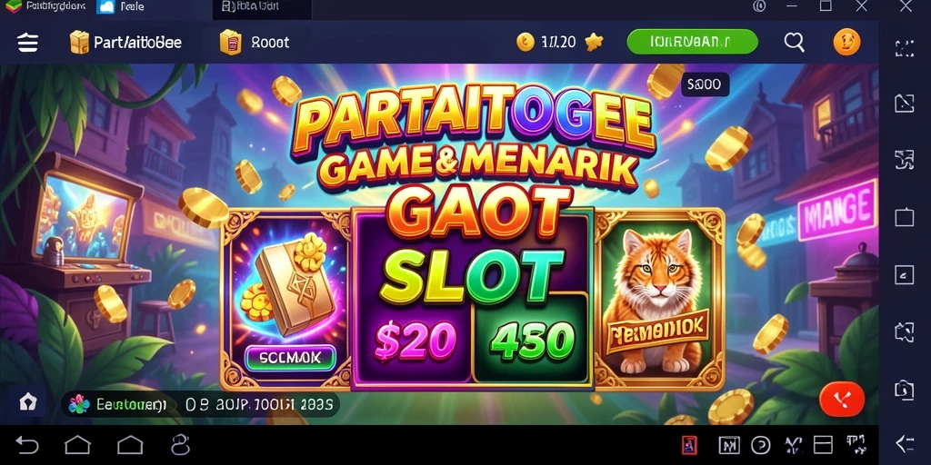 Tampilan menarik dari PARTAITOGEL saat memutar gulungan slot.