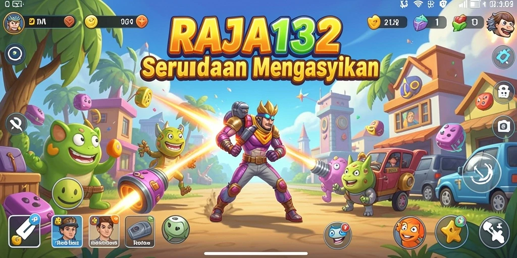 Tangkapan layar gameplay RAJA132 yang menampilkan momen seru dalam permainan Arcade.