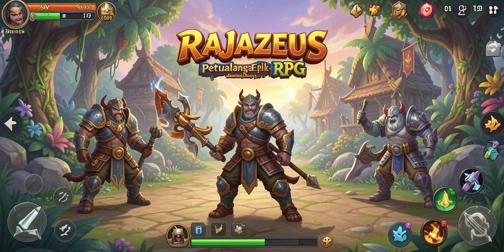 Tampilan gameplay menarik dan dunia fantasi yang kaya.