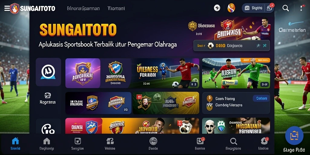 Tampilan menarik dari gameplay taruhan olahraga SUNGAITOTO.