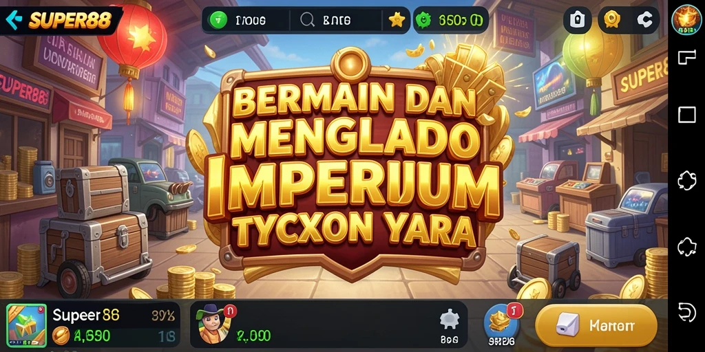 Tampilan menarik dari game Tycoon SUPER88 saat gameplay berlangsung.