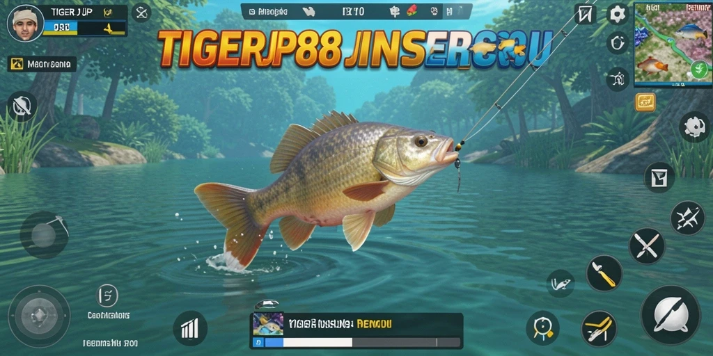 Tampilan gameplay memancing yang menarik di TIGERJP88.