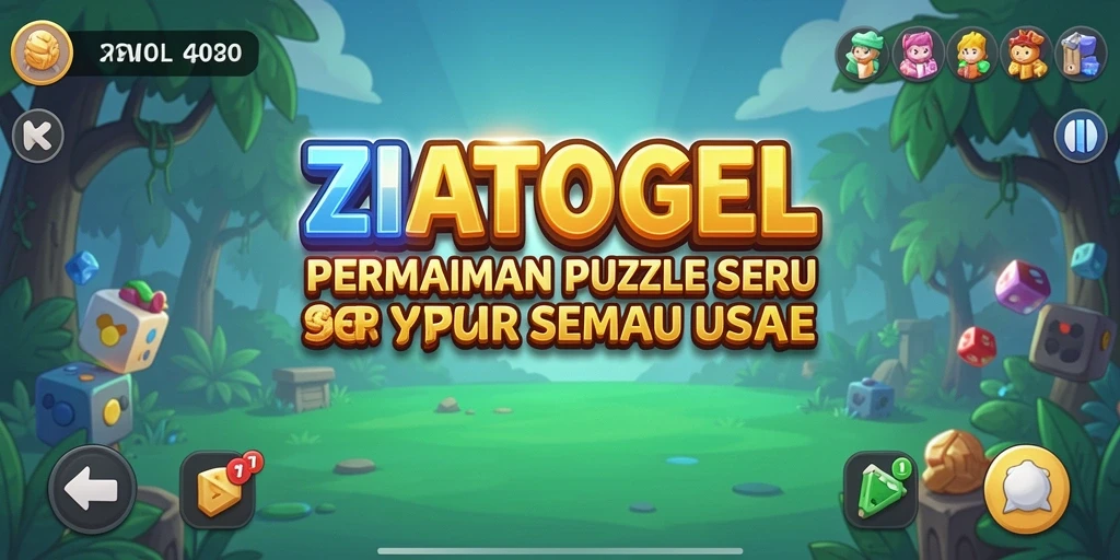 Tampilan menarik dari ZIATOGEL saat gameplay Puzzle.