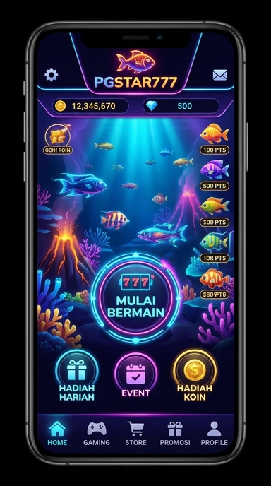 Tangkapan layar aplikasi pgstar777 dengan berbagai kategori aplikasi.